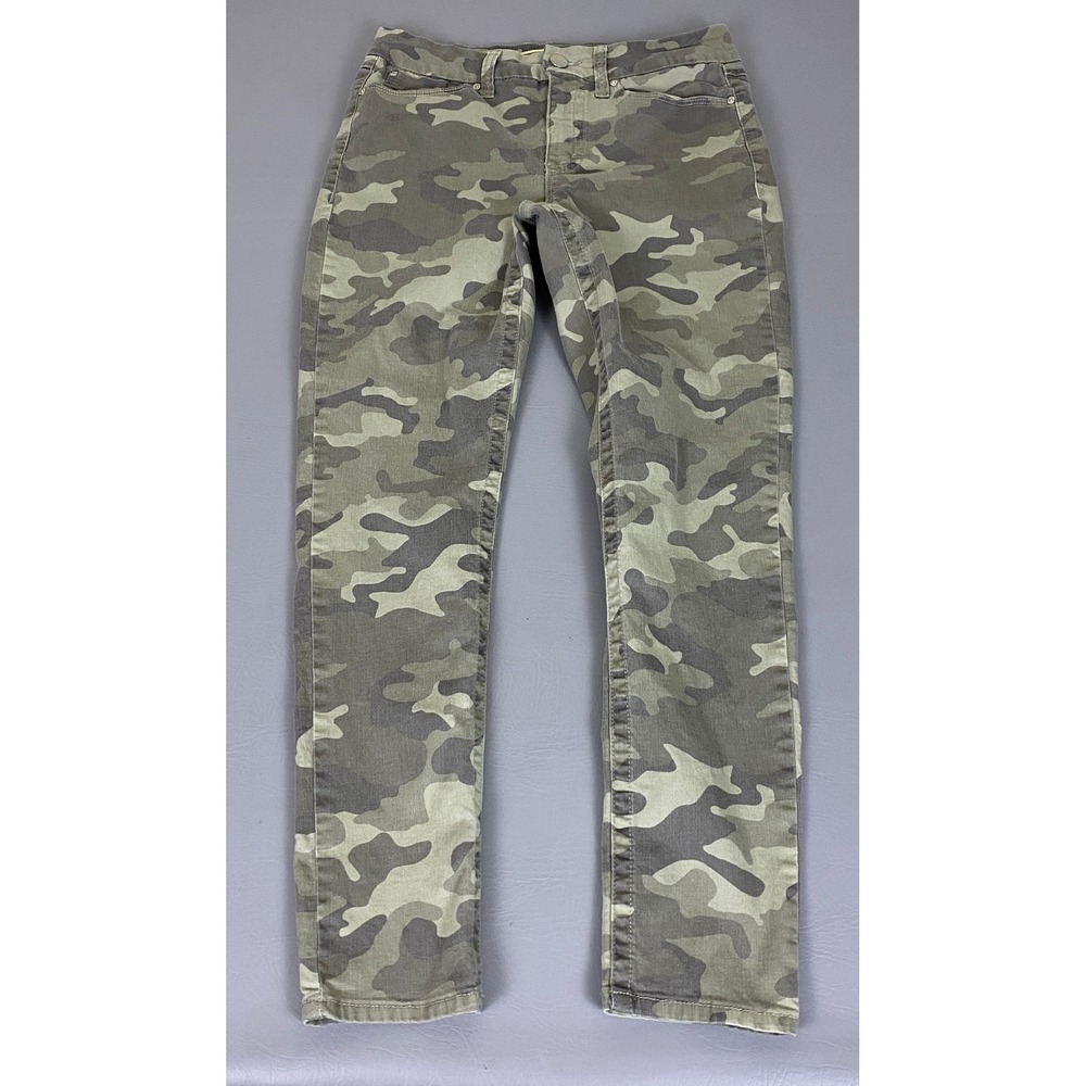 Seven7 Jeans Women's Size 10 High Rise Skinny Tummyless Camo‎ Sandstorm Camo